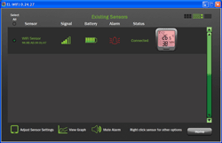 Typical Alarm condition for EL-Wifi Data Loggers