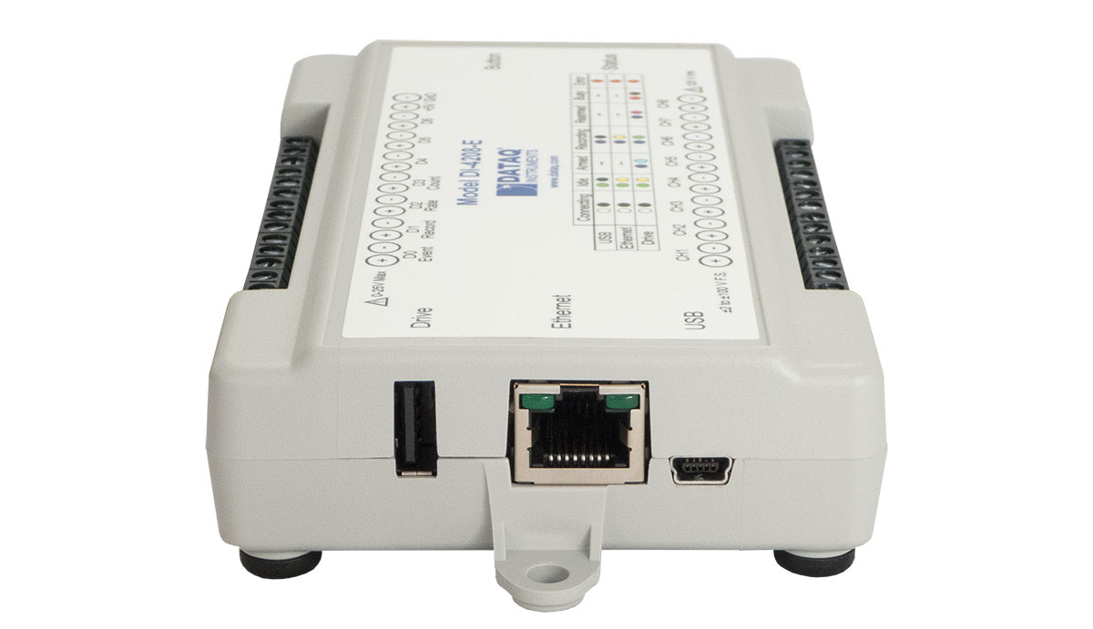 DI-4208-E DAQ and Data Logger - Side View