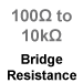 This amplifier module measures 100 to 10k Ohm.