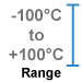 This amplifier module measures -100°C to +100°C (-148°F to +212°F).