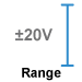 This amplifier module measure -20 to +20V.