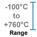 This amplifier module measures -100°C to +760°C (-148°F to +1400°F).